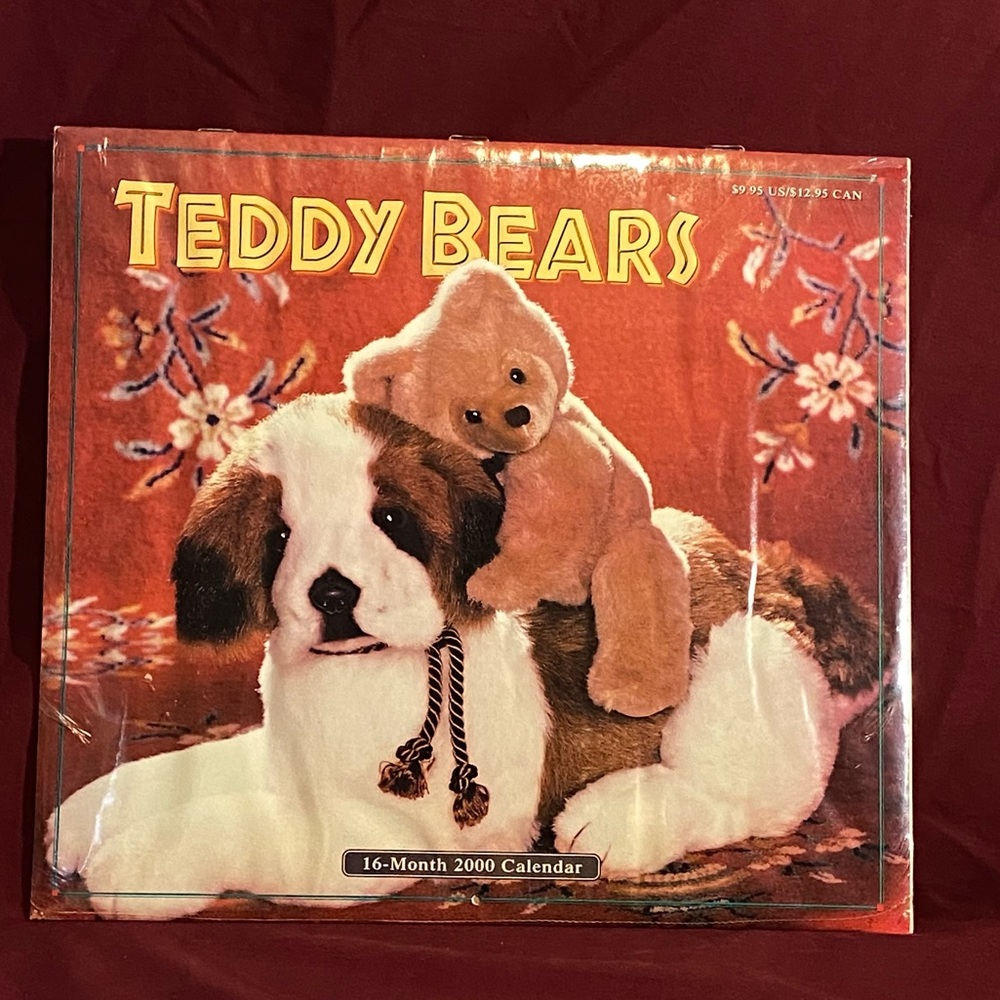 Vintage Teddy Bear Calendar for 2000